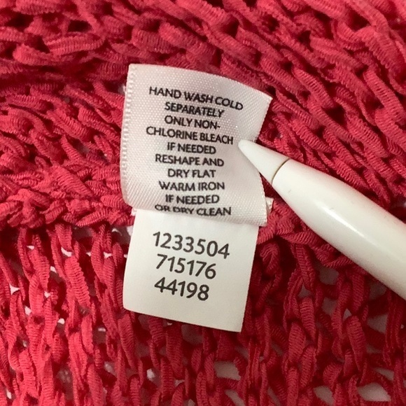 Purejill by j. Jill crochet coral pink vest size XS EUC - Picture 6 of 9